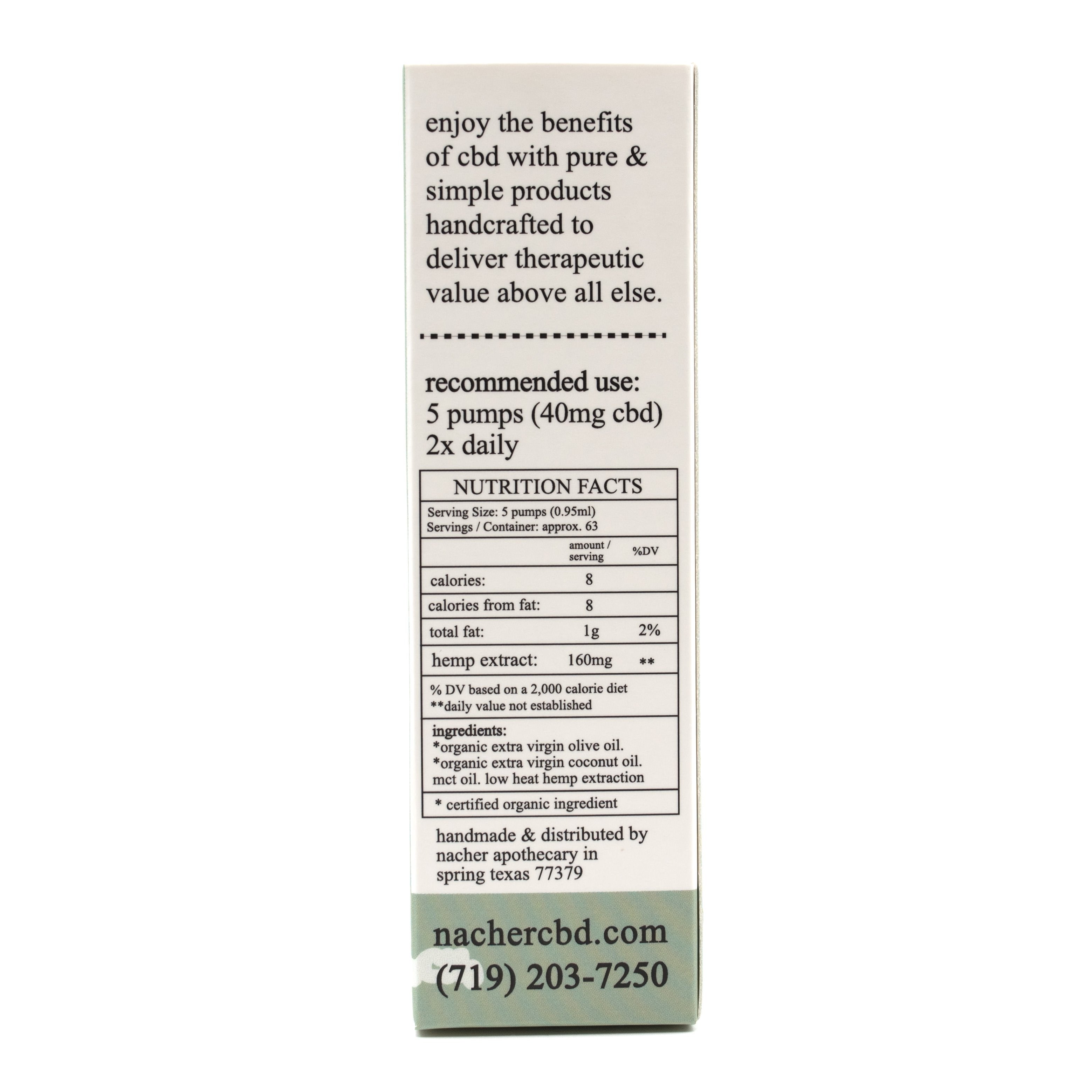 2520mg CBD organic sublingual oil hemp extract