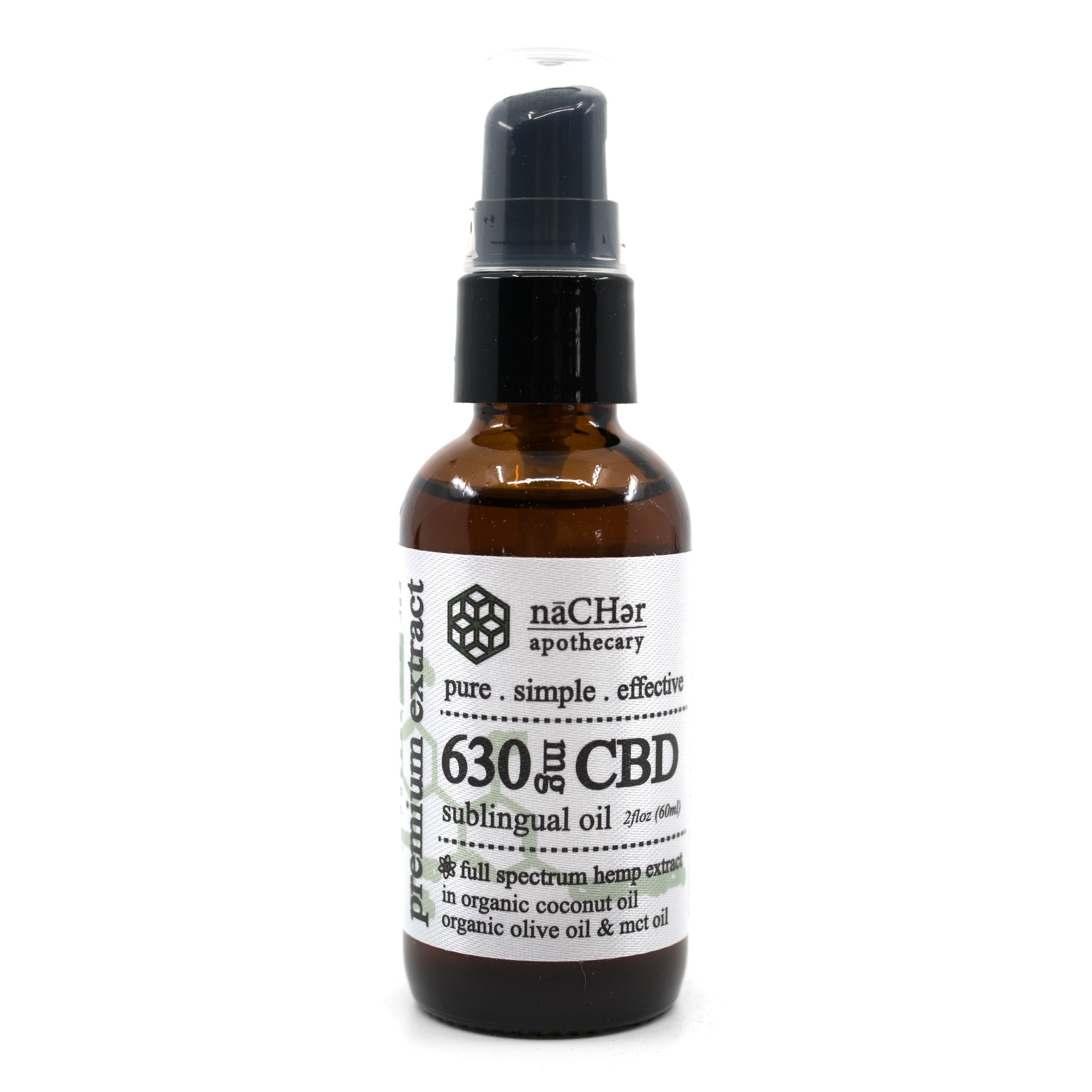 630mg cbd organic full spectrum hemp extract sub lingual oil